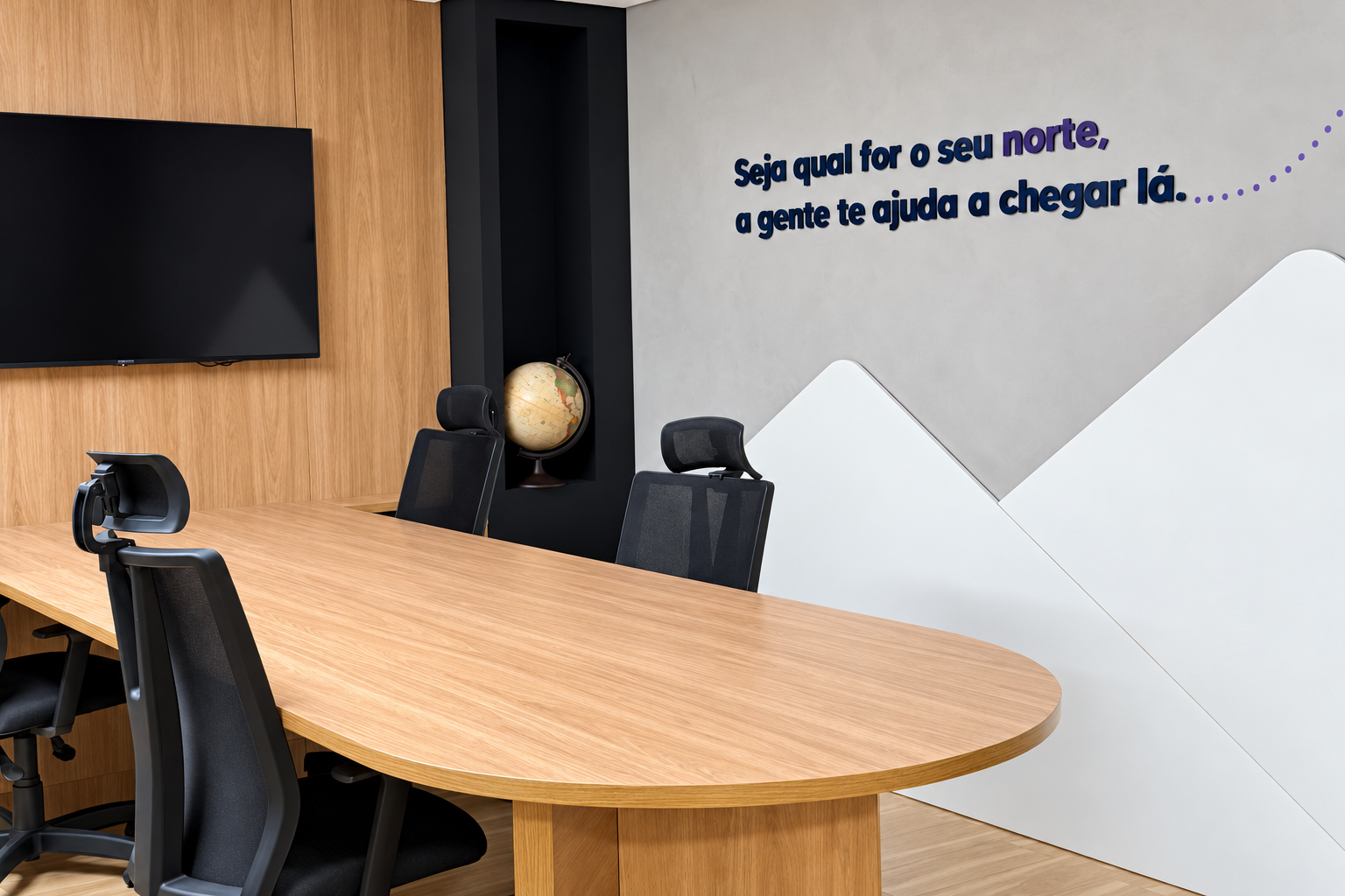 Sala de reuniões da Norte Gestão Empresarial